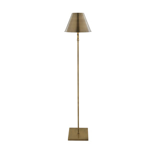 Lustre Antique Brass LED Rechargeable Floor Lamp